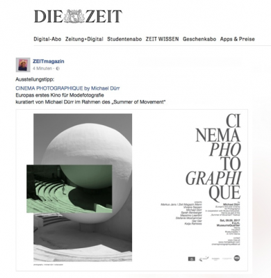 Die Zeit Magazin Cinema Photogaphique by Michael Dürr