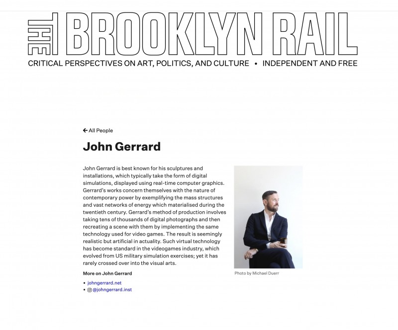 John Gerrard (c) Michael Dürr The Broookly Rail