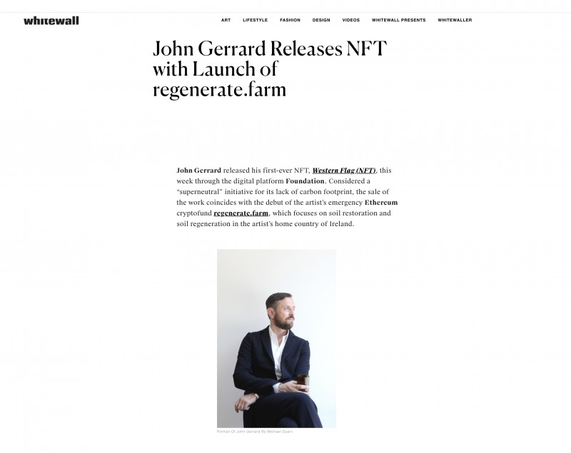 John Gerrard (c) Michael Dürr whitewall magazine